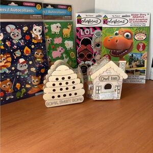 Kid Stickers Paintable Bird House Colorform Dinosaur Train, LOL Stocking Stuffer